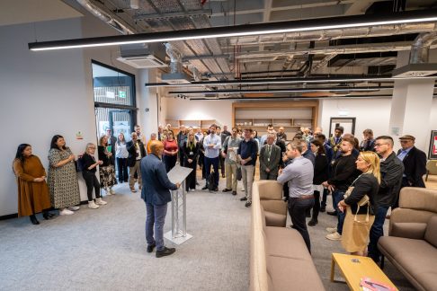 Opening of The Hive in Oldham.
