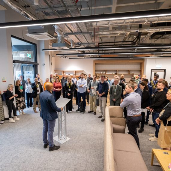 Opening of The Hive in Oldham.